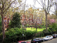 Gardens in front of the hotel